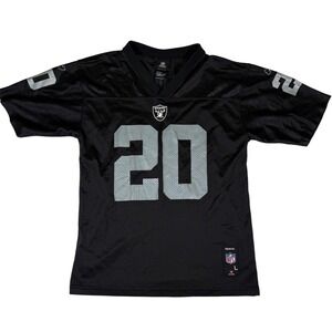 Reebok Oakland Raiders Darren McFadden 20 NFL Jersey Youth Large Black Silver